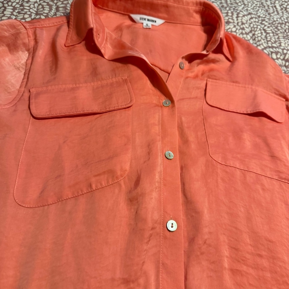Spring Rose Steve Madden Augustina top S - Picture 5 of 7